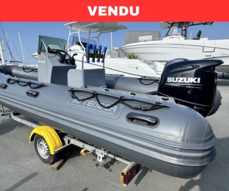3d tender Patrol 600 - Suzuki DF140 - Remorque Routière Draxer
