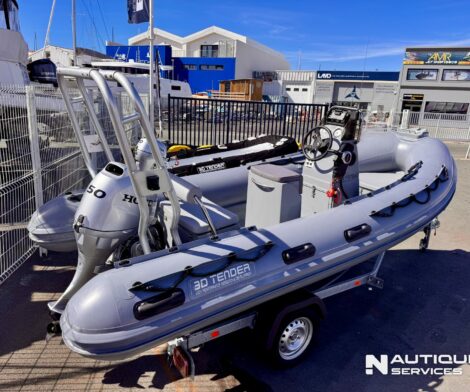 3d tender Xpro 490 Hypalon - Honda 50cv - Remorque routière